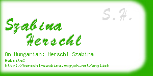 szabina herschl business card